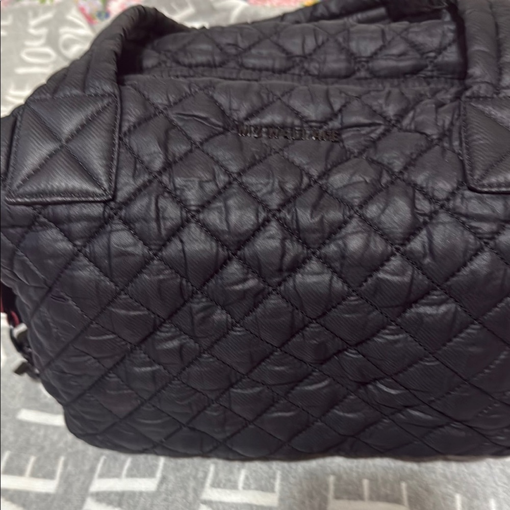 MZ Wallace Black Quilted Baby Bag